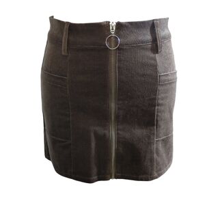 Altar'd state mini skirt corduroy brown size s 70% cotton 29%Rayon